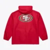 order San Francisco 49ers Coaches Scarlet Windbreaker Hooded Jacket