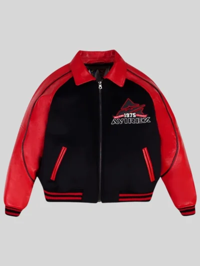 order now Avirex Classic Leather Varsity Jacket