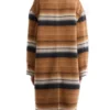 order now Lindsay Crane-Martin Beef S02 Tan Black Striped Coat