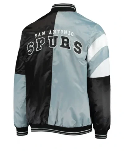 order now San Antonio Spurs Satin Bomber Jacket