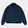 shop Avirex Reversible Nylon to Napa Leather Track Jacket for sale