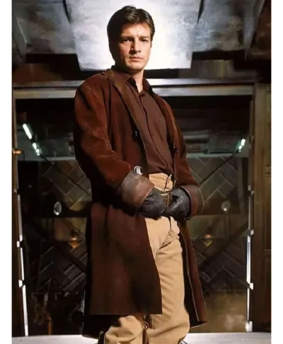 shop Firefly Malcolm Reynolds Brown Leather Coat