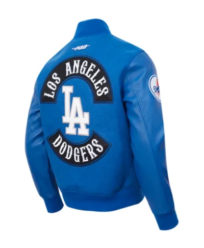 shop LA Dodgers Sport Red and Black Varsity Jacket