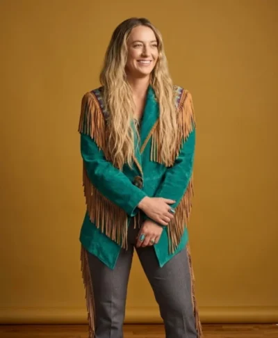 shop Lainey Wilson Keepin Country Cool Green Fringe Blazer