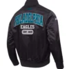 shop Philadelphia Eagles City Arch Black Satin Jacket