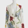 women’s floral print blazer