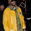 2 Chainz Celebrity Yellow Leather Jacket for Men