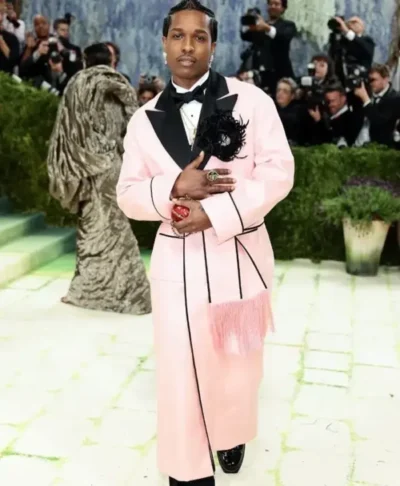 A$AP Rocky Met Gala 2026 Pink Wool Coat