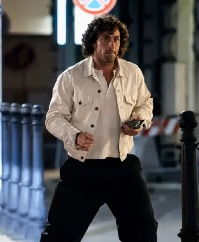Aaron Taylor-Johnson Italy Date Night Jacket
