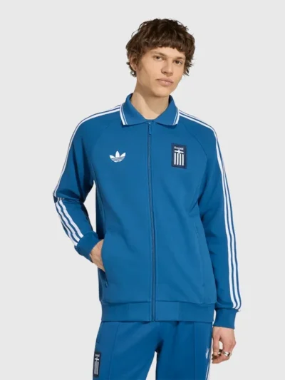 Adidas Greece 2026 Away Anthem Blue Jacket