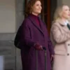 An Alpine Holiday Ashley Williams Purple Coat