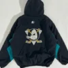 Anaheim Ducks Vintage Black Bomber Jacket