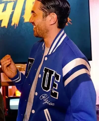 Andrew Koji Street Fighter Blue Varsity Jacket