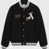 Anne Hathaway Arsenal Gunners Black Jacket