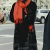 Anora Movie Mikey Madison Black Trench Coat
