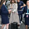 Arriving Nice Airport 2026 Barbara Palvin Inspired Coat