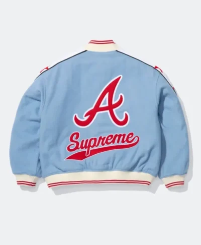 Atlanta Braves Supreme x Mitchell & Ness Varsity Jacket