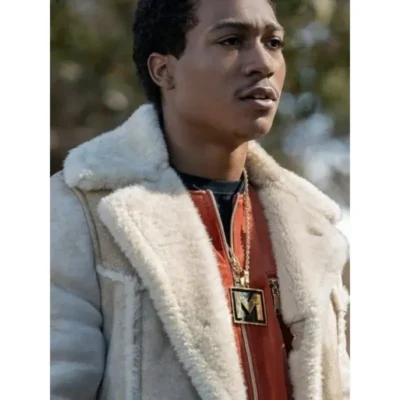 BMF 2021 Big Meech Black Shearling Coat