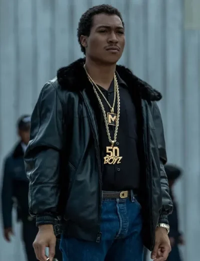 BMF Demetrius “Lil Meech” Flenory Black Leather Jacket