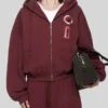 BRUCE LEE x LỰU ĐẠN Burgundy Hoodie