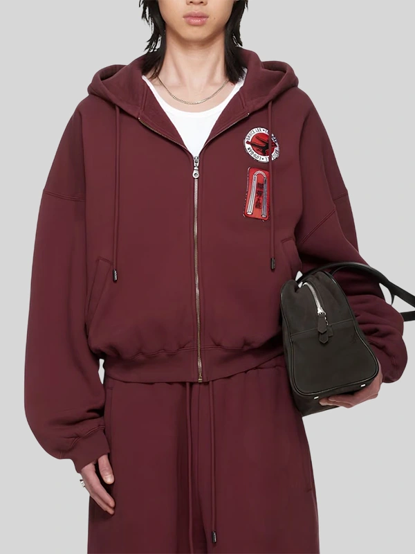 BRUCE LEE x LỰU ĐẠN Burgundy Hoodie