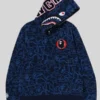 Bape 30th Anniversary Shark Camo Blue Hoodie