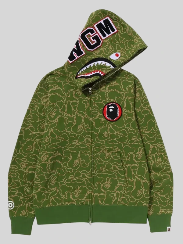 Bape 30th Anniversary Shark Camo Hoodie