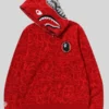 Bape 30th Anniversary Shark Camo Red Hoodie