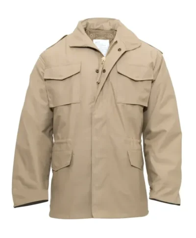 Beige M-65 Field Military Jacket