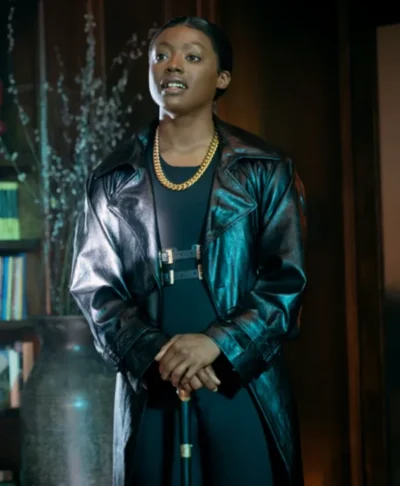 Black Mafia Family S03 Ren King Leather Long Coat