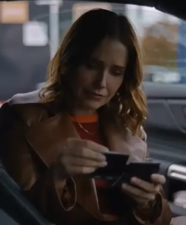 Broad Trip 2026 Sophia Bush Leather Coat