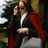 Bugonia Movie Emma Stone Wool Coat