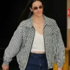 Caitlin Clark Chambray Checked Jacket