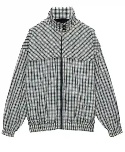 Caitlin Clark Chambray Checked Jacket