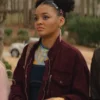 Celeste O’Connor Scream 7 Maroon Jacket