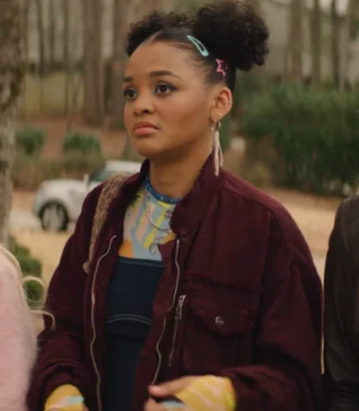 Celeste O’Connor Scream 7 Maroon Jacket