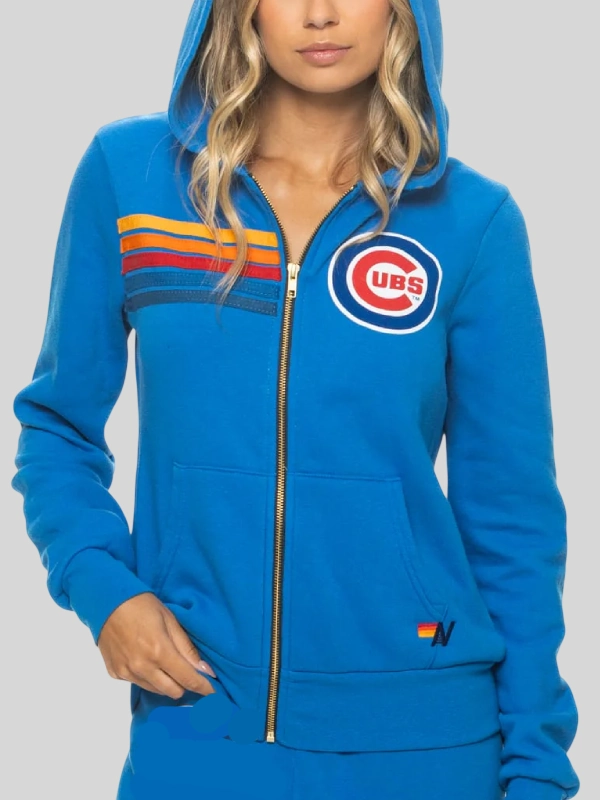 Chicago Cubs 2026 Aviator Nation MLB Zip Hoodie