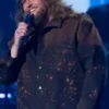 Chris Tungseth American Idol S24 Paint Splash Denim Jacket