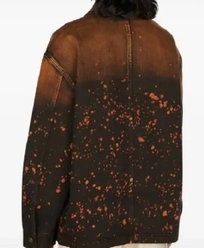 Chris Tungseth American Idol S24 Paint Splash Denim Jacket