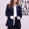 Devil Wears Prada 2 Barbara Palvin Blue Blazer