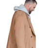 Elegant Travis Kelce Inspired NYC Brown Coat