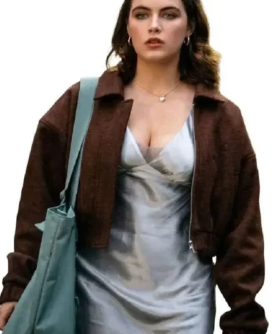 Ella Bright Brown Suede Jacket Off Campus S01