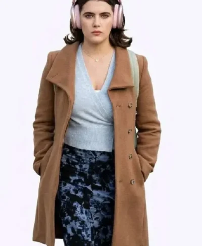 Ella Bright Brown Wool Coat Off Campus S01