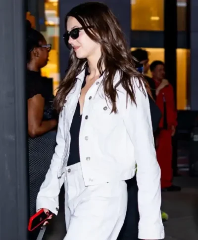 Ella Hunt White Jacket NYC 2026