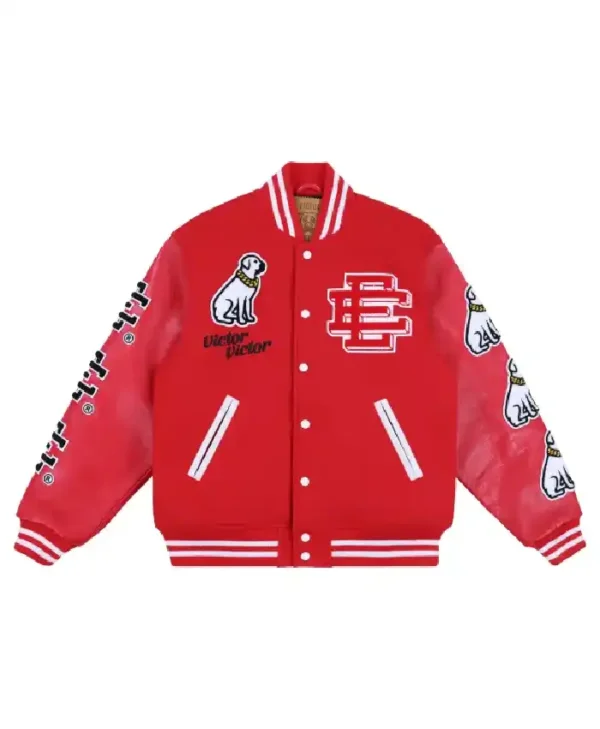Eric Emanuel x Victor Victor Worldwide Varsity Jacket