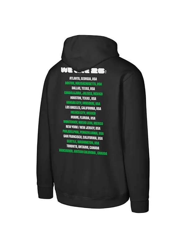 FIFA 2026 Host Cities Black Hoodie