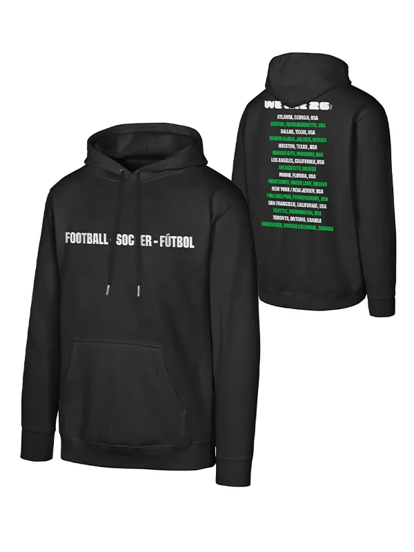 FIFA 2026 Host Cities Black Hoodie