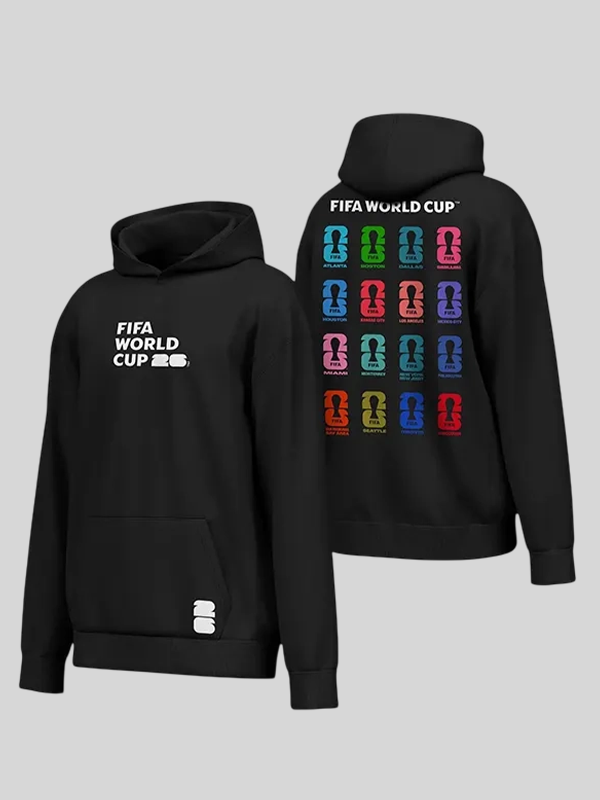 FIFA World Cup 2026 Host City Emblems Hoodie