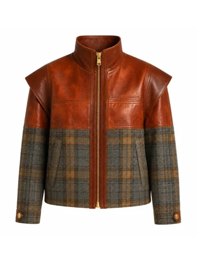Ferrari Gradient Leather Wool Jacket