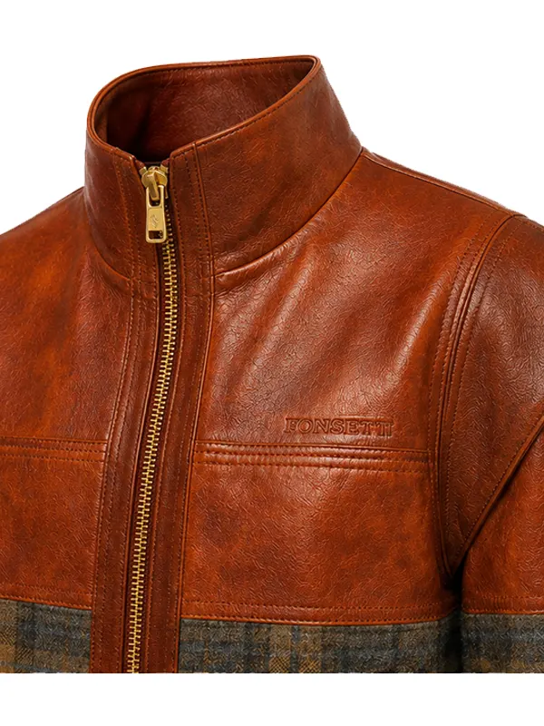 Ferrari Gradient Leather Wool Jacket